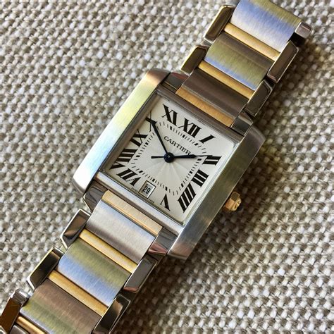 cartier tank francaise 2302 gold cc261013|cartier tank francaise watch price.